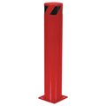 Vestil STEEL PIPE SAFETY BOLLARD 36"X6.5" RED BOL-36-6.5-RED
